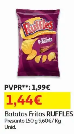 Auchan batatas fritas ruffles presunto promoção