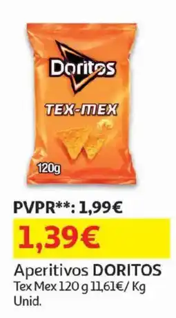 Auchan Aperitivos doritos tex mex promoção