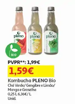 Auchan Kombucha pleno bio promoção