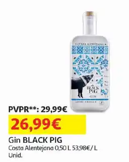 Auchan Gin black pig promoção