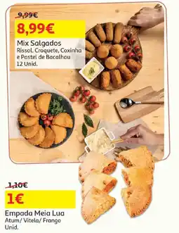 Auchan Mix Salgados Rissol, Croquete, Coxinha e Pastel de Bacalhau promoção