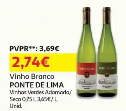 Auchan vinho branco ponte de lima promoção