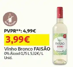 Auchan vinho branco faisão promoção