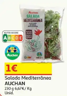 Auchan Salada Mediterrânea Auchan promoção