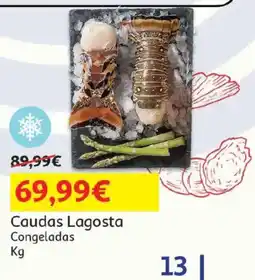 Auchan Caudas Lagosta Congeladas promoção