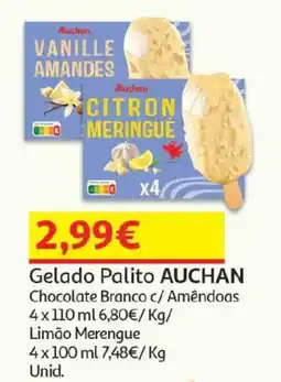 Auchan Gelado Palito Auchan promoção
