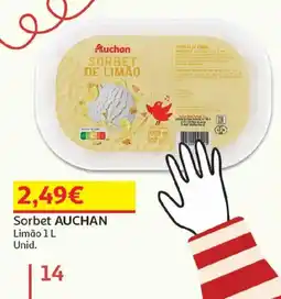 Auchan Sorbet auchan limão promoção