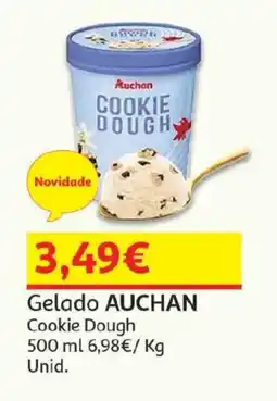 Auchan Gelado Auchan Cookie Dough promoção