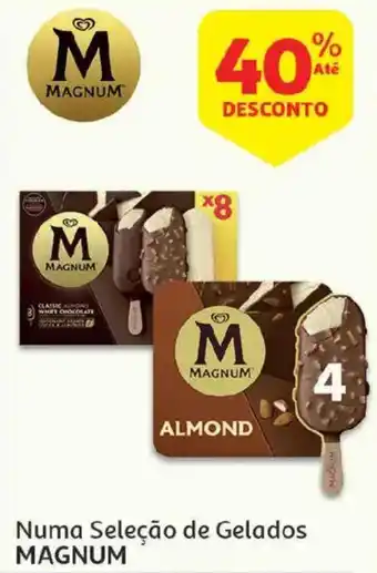 Auchan numa seleção de gelados magnum promoção