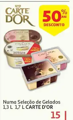 Auchan Carte d'or numa seleção de gelados promoção
