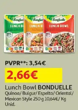 Auchan Lunch Bowl Bonduelle promoção