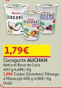 Auchan Cocogurte auchan natural base de coco promoção