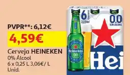 Auchan Cerveja Heineken 0% Alcool promoção
