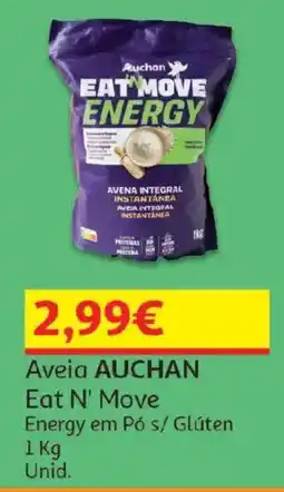 Auchan aveia auchan eat n' move energy em pó s/ glúten promoção