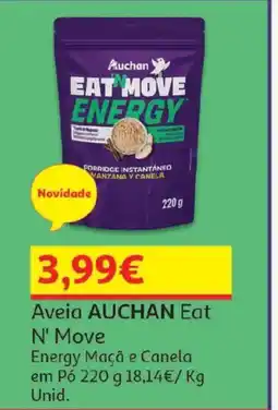 Auchan Aveia Auchan Eat N' Move Energy Maçã e Canela em Pó promoção