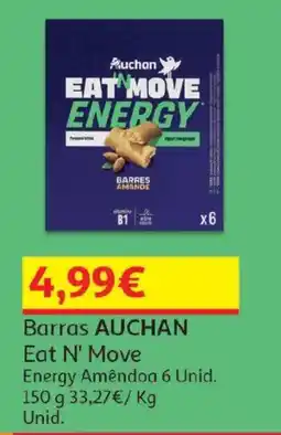Auchan Barras auchan eat n' move energy amêndoa promoção