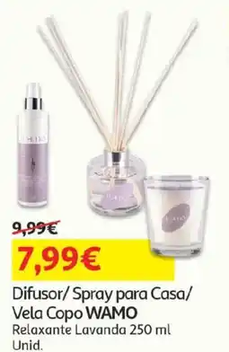 Auchan Difusor/ Spray para Casa/ Vela Copo WAMO promoção