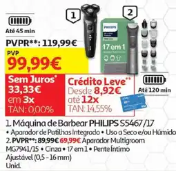 Auchan Máquina de Barbear PHILIPS S5467/17 promoção