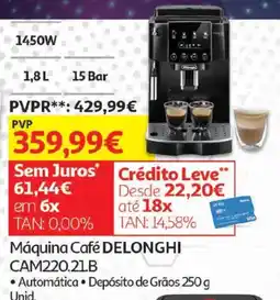 Auchan Máquina Café Delonghi Cam220.21b promoção