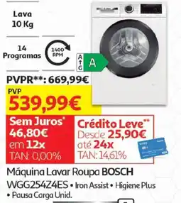 Auchan Máquina Lavar Roupa BOSCH WGG254Z4ES promoção