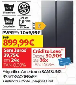 Auchan Frigorífico Americano Samsung promoção