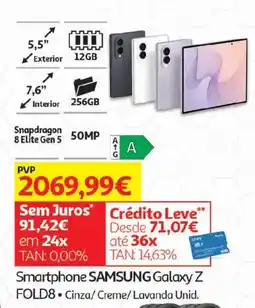 Auchan Smartphone samsung galaxy z fold8 promoção