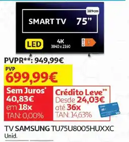 Auchan TV SAMSUNG TU75U8005HUXXC promoção