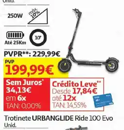 Auchan Trotinete URBANGLIDE Ride 100 Evo promoção