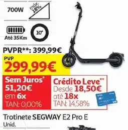 Auchan Trotinete SEGWAY E2 Pro E promoção