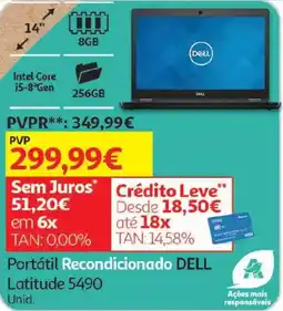 Auchan Portátil Recondicionado DELL Latitude 5490 promoção
