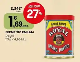 Intermarché Fermento em lata royal promoção