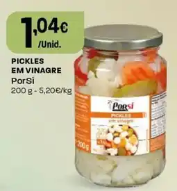 Intermarché Pickles em vinagre porsi promoção