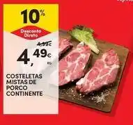 Continente Bom dia Continente - costeletas mistas de porco promoção