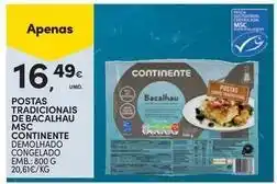 Continente Bom dia Continente - postas tradicionais de bacalhau msc promoção