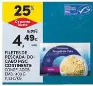 Continente Bom dia Abran congelados - filetes de pescada-do-cabo msc continente promoção