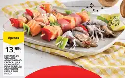 Continente Bom dia Continente - espreta de salmón promoção