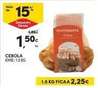 Continente Bom dia Continente - cebola promoção