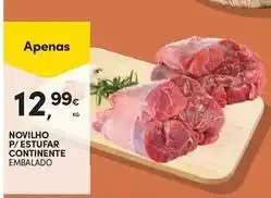 Continente Bom dia Continente - novilho p/ estufar promoção