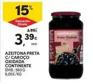 Continente Bom dia Continente - azeitona preta c/ caroço oxidada promoção