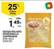 Continente Bom dia Campainha - queijo ralado mozzarella promoção
