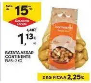 Continente Bom dia Continente - batata assar promoção
