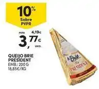 Continente Bom dia Président - queijo brie promoção