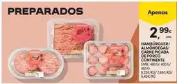 Continente Bom dia Continente - hamburguer/caron piezas de porco promoção