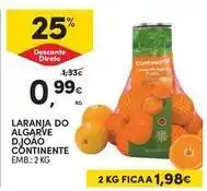 Continente Bom dia Algarve - laranja do d.joao promoção