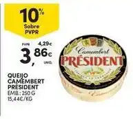 Continente Bom dia Président - queijo camembert promoção