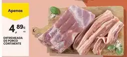 Continente Bom dia Continente - entremeada de porco promoção