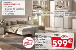 Conforama Conjunto quarto completo napoli promoção