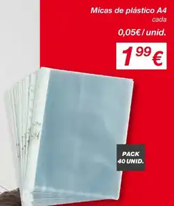 kik Micas de plástico A4 promoção