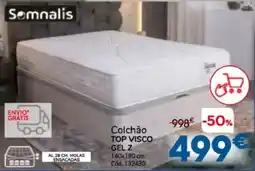 Conforama Somnalis colchão top visco gel z promoção