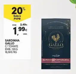 Continente Bom dia Sardinha gallo c/ tomate promoção